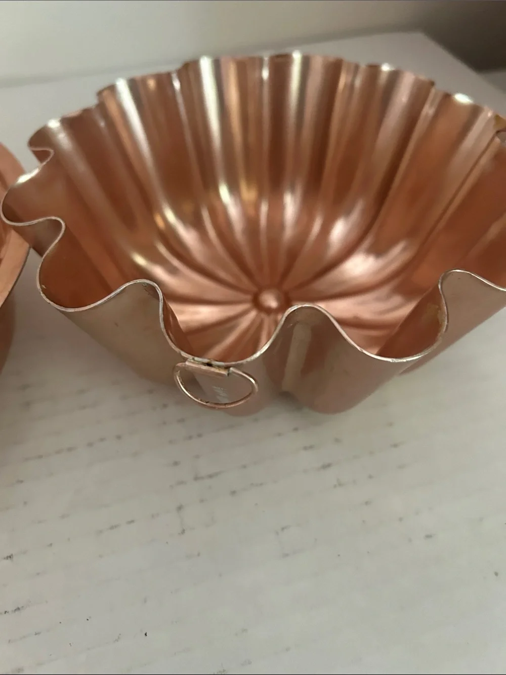 Copper-Colored Bundt and Fluted Cake Pan Set